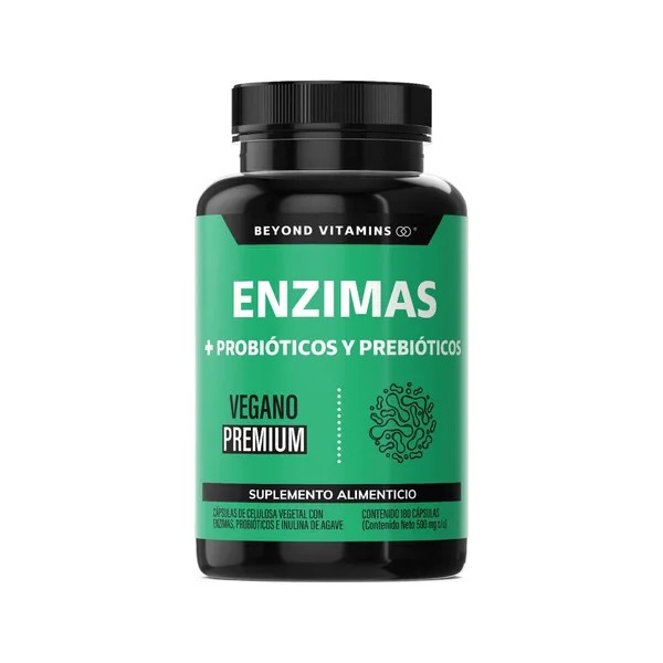Enzimas Digestivas Probióticos Y Prebióticos Vegano Beyond Vitamins Sin Sabor