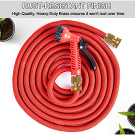 Garden Hose Quick Connectors, Durable Quick Connect Hose Fittingwith Extra Rubber Washers, Heavy Duty 3/4 Brass Quick Coupler for Pressure Washers, Sprinklers and Watering Systems