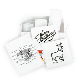 Memoking T02/M02X/M02L White Thermal Paper - 2 Years Sticky 50 mm x 3.5 m for Journal Photo Texts Study Notes and More, 3 Rolls