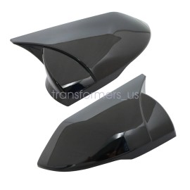 Soillar 1 Pair For Hyundai Elantra 2021-2025 Rearview Mirror Cap Cover Trim Glossy Black