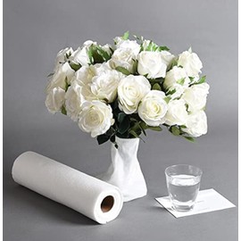 10Pcs Flower Water Absorbent Cotton Fresh Flower Water Retainer Cotton Paper Floral Bouquet Water Tube Replacement Flower Wrapping Cotton Paper Wet Floral Foam Florist Floral Arrangement Supplies