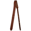 [KIWAYA] STP-BR Genuine Leather Ukulele Strap, Brown (End Pin Type/With