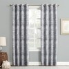 Sun Zero Darren Distressed Woven Jacquard Blackout Grommet Curtain Panel,