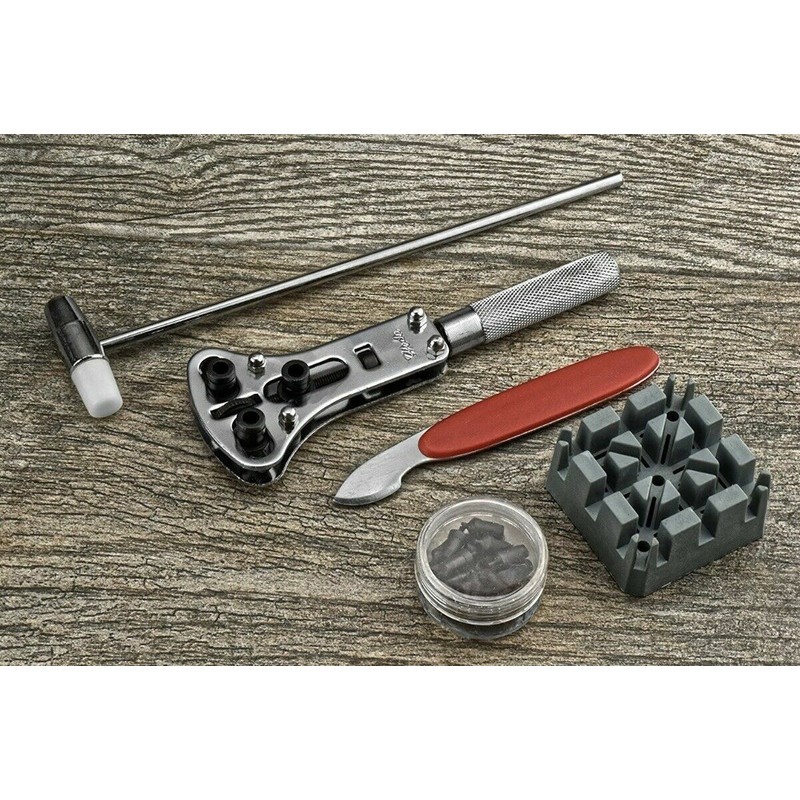 Watchtoolz DELUXE 12 WATCH BAND LEATHER RUBBER STRAP CHANGING TOOL