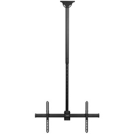 VIVO Ceiling TV Mount for 37 to 90 inch Screens, Telescoping Height Adjustment with 5ft Extension Pole, Fits Pitched/Vaulted Roof, VESA up to 800x400, Black, MOUNT-VC90-5