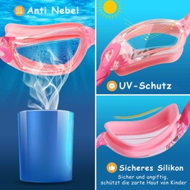 COOLOO Swimming Goggles, Pack of 2 Swimming Goggles for Kids/Junior/Adults, Unisex Diving Goggles for Boys, Girls, Men, Women, Anti-Fog, No Leaks