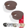 Gedotec Cable Grommet Desk Plastic H1001 Round, Cable Feed-Through Brown,