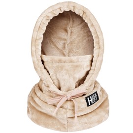 Ski Mask for Women Balaclava Women Men Windproof Thermal Hood Winter Neck Warmer with Plush Apricot
