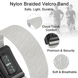 surundo Nylon Sport Band Compatible with Whoop Band 4.0 Strap Men Women, Breathable Nylon Adjustable Waterproof Replacement Wristbands Straps for Whoop Band 4.0