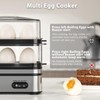 Evoloop Rapid Egg Cooker Electric 12 Eggs Capacity, Soft, Medium,