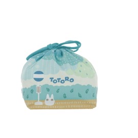 Marushin 1025008100 Drawstring Lunch Bag with Gusset, My Neighbor Totoro Raindrops, School Entrance Preparation, Nursery School, Kindergarten, Elementary School, Boy, Girl, Character