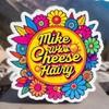 Mike Who Cheese Hairy Sticker 3” Vinyl Funny Present Laptop