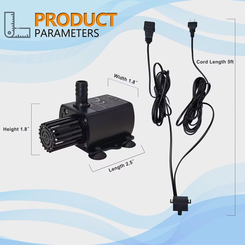 Stropum Automatic Small Sump Pump With Water Level Sensor,13 FT
