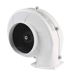 SEAFLO Flange Mount Bilge Air Blower 320CFM Boat Ventilation Marine 24V 4"