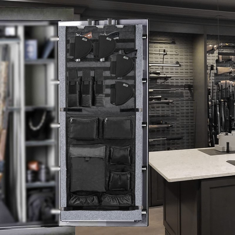 NEXT STATION Gun Safe Door Organizer,Molle Gun Safe Door Panel