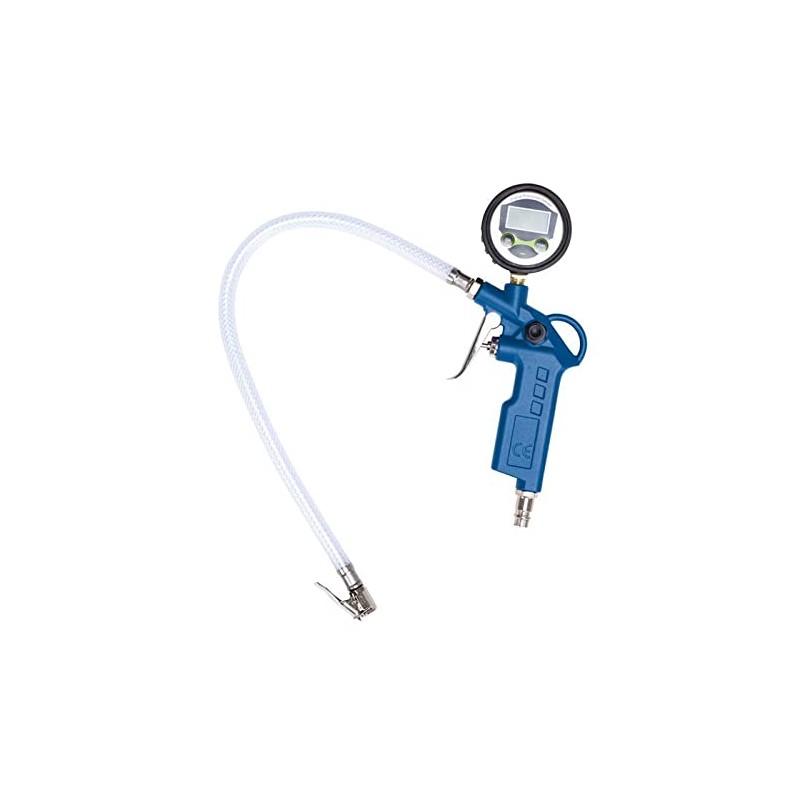 Scheppach Tyre Inflator Gauge with Digital Display Compressor Accessories Tyre
