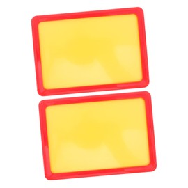 Operitacx 2pcs Tag Labels Goods Tag Mini Signs for Food Display Shelf Label Holder Sign Clips for Retail Display Supermarket Supplies Clothing Brand Supplies Red Plastic