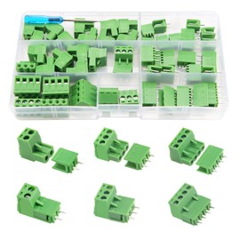 YIXISI 25 Pairs PCB Mount Screw Terminal Block Pluggable, 5.08 mm 2 Pin / 3 Pin / 4 Pin PCB Terminal Block Plug, Screw Terminal Block Connector, for PCB
