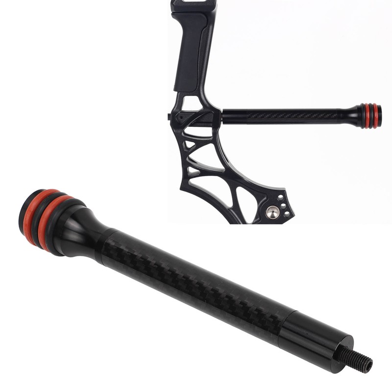 Archery Bow Stabilizer Shock Absorbing Carbon Fiber Rubber Bow Balance