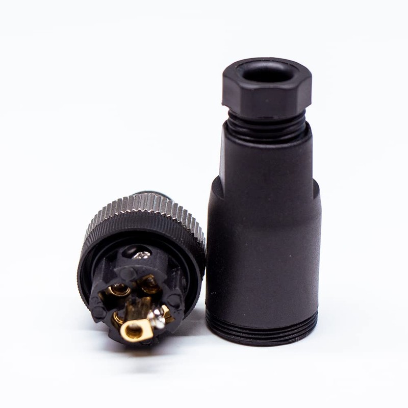 Elecbee Pack of 2 M12 5-Pin Aviation Plug, A Code