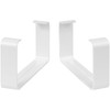 Vent Systems 2 Pack 110 x 55mm Plastic Wall Mount