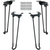 AMGSH Folding Hairpin Table Legs 12.6" / 320 mm, 4PCS
