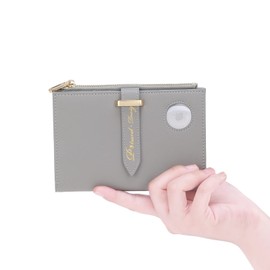 Airtag Passport Holder, RFID Travel Passport Wallet, Family Passport Holder, Ladies Bifold Air Tag Wallets, Slim Leather Credit Card Wallet for Women, Trip Document Organizer by VanFn P.Travel Series