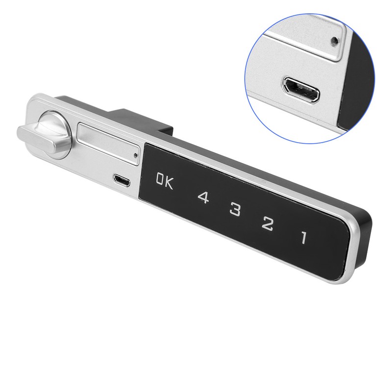 Mini Electronic Password Smart Lock Zinc Alloy Touch Keyboard with