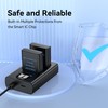 ENEGON EN-EL14 Battery 2-Pack 1500mAh and LED Display USB-C Dual