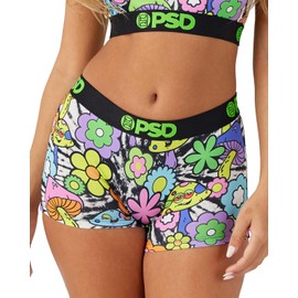 PSD Women's Farout Boy Shorts, Multi, M