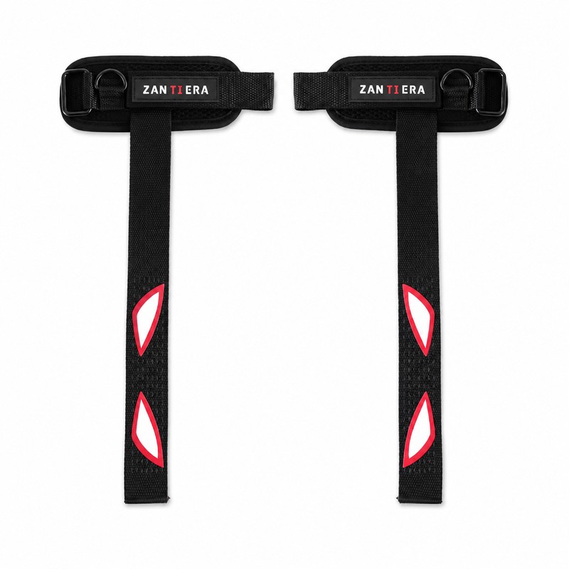 3-in-1 Weightlifting Straps for Grip Support – Padded Wrist, Ankle