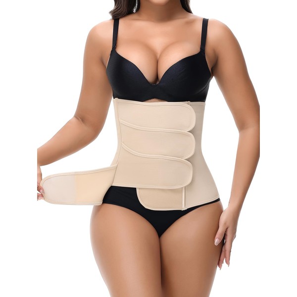 SHAPSHE Waist Trainer for Women Postpartum Recovery Wrap Waist Cincher