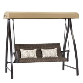 Garden Winds Replacement Canopy Top Cover for The Springdale McKinnon 1902296, 2127591, 2127504, 1768208, 1713518 Wicker Swing - Riplock 500