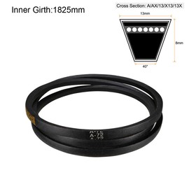 sourcing map A-72 Drive Belt 72 Inch Pitch Length Industrial Rubber Transmission Belt