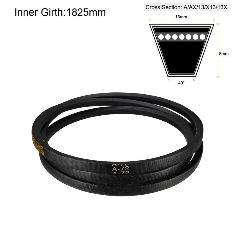 sourcing map A-72 Drive Belt 72 Inch Pitch Length Industrial