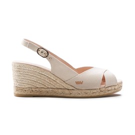 VISCATA Llansa Espadrille Wedges Open Toe Ankle Strap Buckle