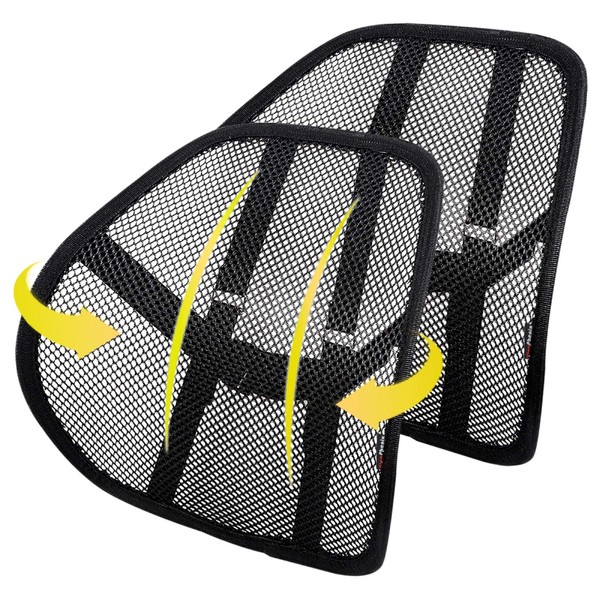 kingphenix Lumbar Support (2 Pack) with Breathable Mesh, Suit for Car, Office Chair