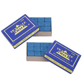 Alomejor 24 Puntas de Taco de Billar tizas Antideslizantes Cubos de Taco de Billar Taco de Billar tizas Palo de Billar Tiza Seca(Azul)