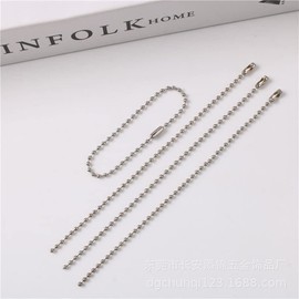 SHINIDE 200pcs Ball Chain with Connector Silver 1.5mm Ball Diameter Handmade Accessory Parts Chain