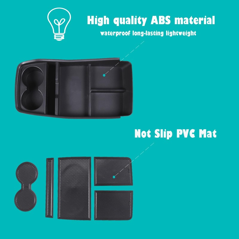 Center Console Armrest Organizer Storage Tray Compatible with K-i-a EV9