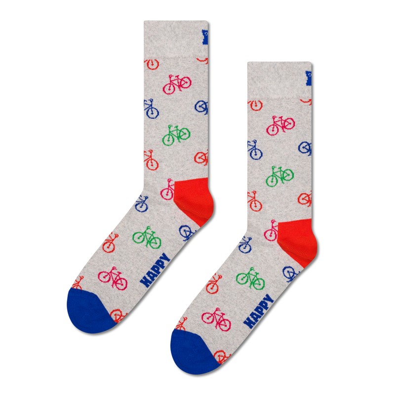 Happy Socks 4-Pack Bike Socks, S/M