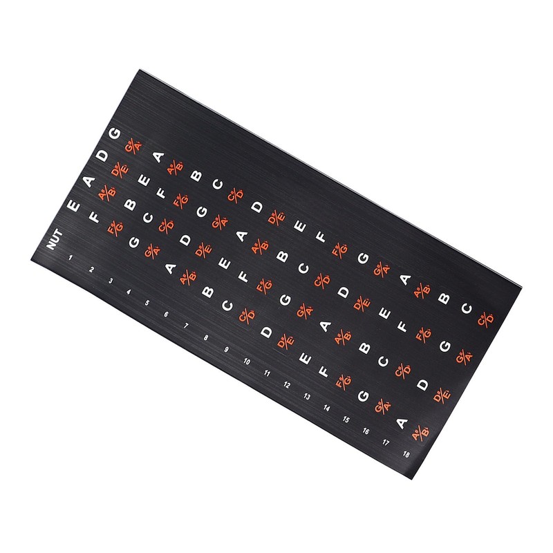 Fretboard Stickers, Bass Fret Board Decal Clear Marking for Beginner