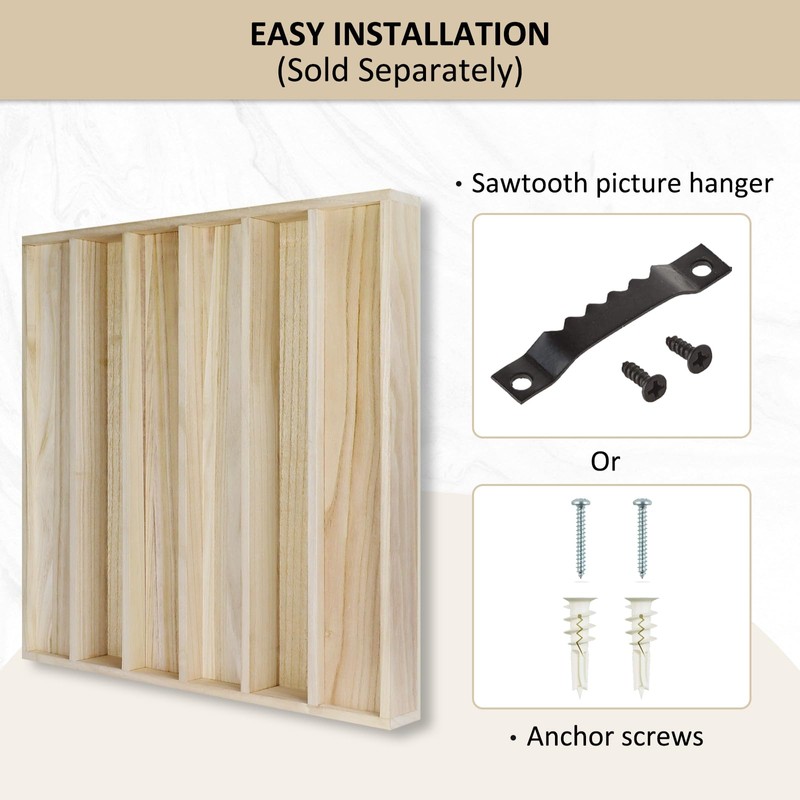 BXI Wood Sound Diffuser - 24 X 24 X 2.8