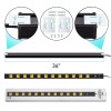 CRST 12 Outlets Metal Power Strip with 6ft Extension Cord,36