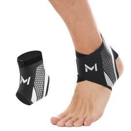 Vyranut Cavigliera Sportiva 2 Pezzi – Supporto Elastica in Nylon Traspirante con Doppia Fascia Regolabile a U – Unisex, per Corsa, Calcio, Fitness, Recupero Articolare (Taglia unica Nero + Grigio)