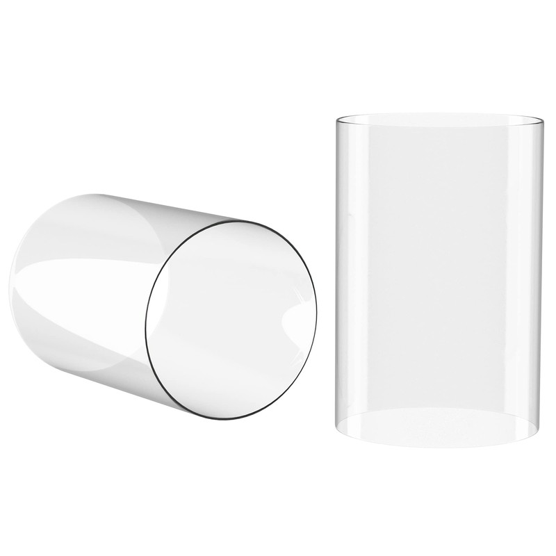 KETELAMP Hurricane Candle Holder - Open Ended Glass, Bottomless Cylindrical