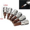 Maxhanest Aluminium Alloy Metric 1/4" Drive Hex Bit Socket Set