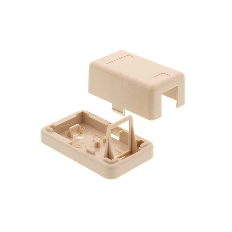 Networx Keystone Jack Surface Mount Boxes (1 Port, Ivory)