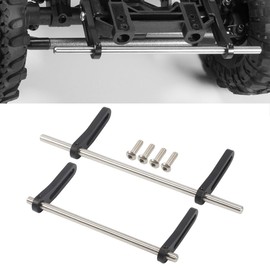 Aluminum CNC Modular Bumper Set for 1/10 RC Crawler Chassis LCG Rigs Comp Builds TRX4 SCX10 Gspeed Power Wagon Cliffhanger Body (Black)
