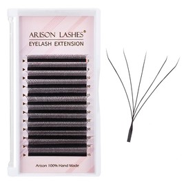 3D/4D/5D Fans Eyelash Extensions Lashes D Curl 0.07mm,12mm Faux Mink Cluster Lash Extensions Soft Y Lashes Extensions Premade (12MM,0.07-D,5D)